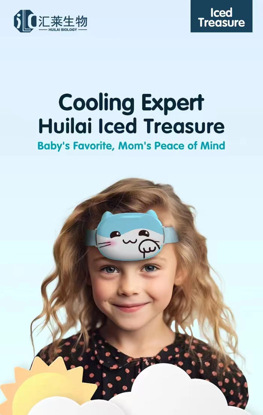 HuiLai Ice Pack for Kids & Adults - Physical Cooling for Babies, Teens & Adults, Reusable and Washable, Gentle on Sensitive Skin