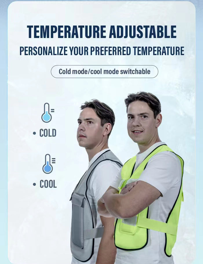 FRIGCO Cooling Vest – Battery-Free, Adjustable Temperature Cooling Wear for Outdoor Work & High Heat Environments
